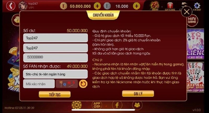 Guide on Depositing Money at FanVip Club